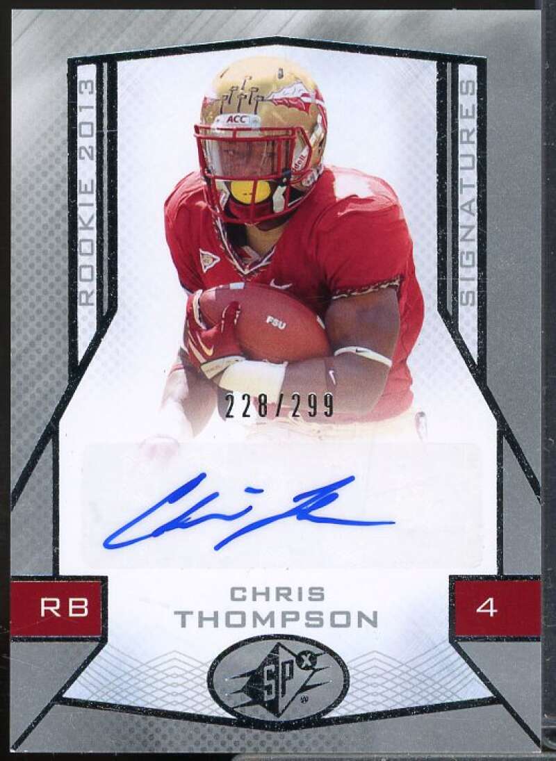 Chris Thompson AU Rookie Card 2013 SPx #97  Image 1