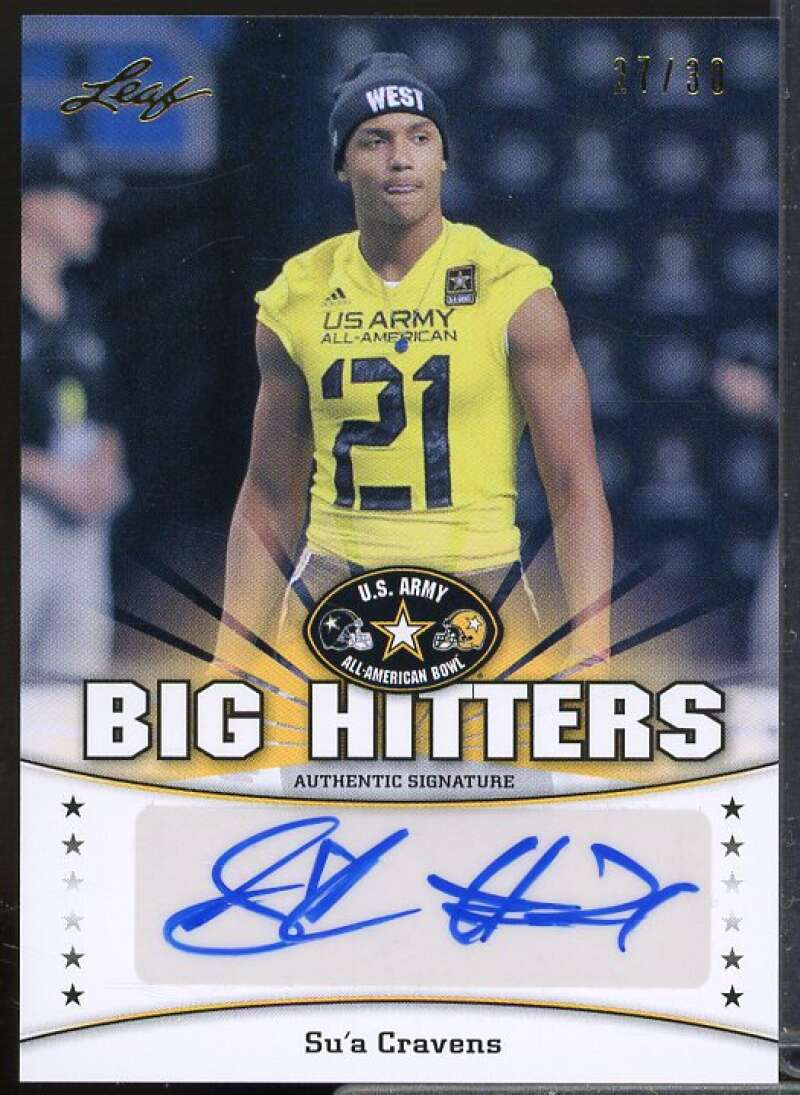 Su'a Cravens Rookie 2013 Leaf Army All-American Bowl Big Hitters Black #BHSC1  Image 1