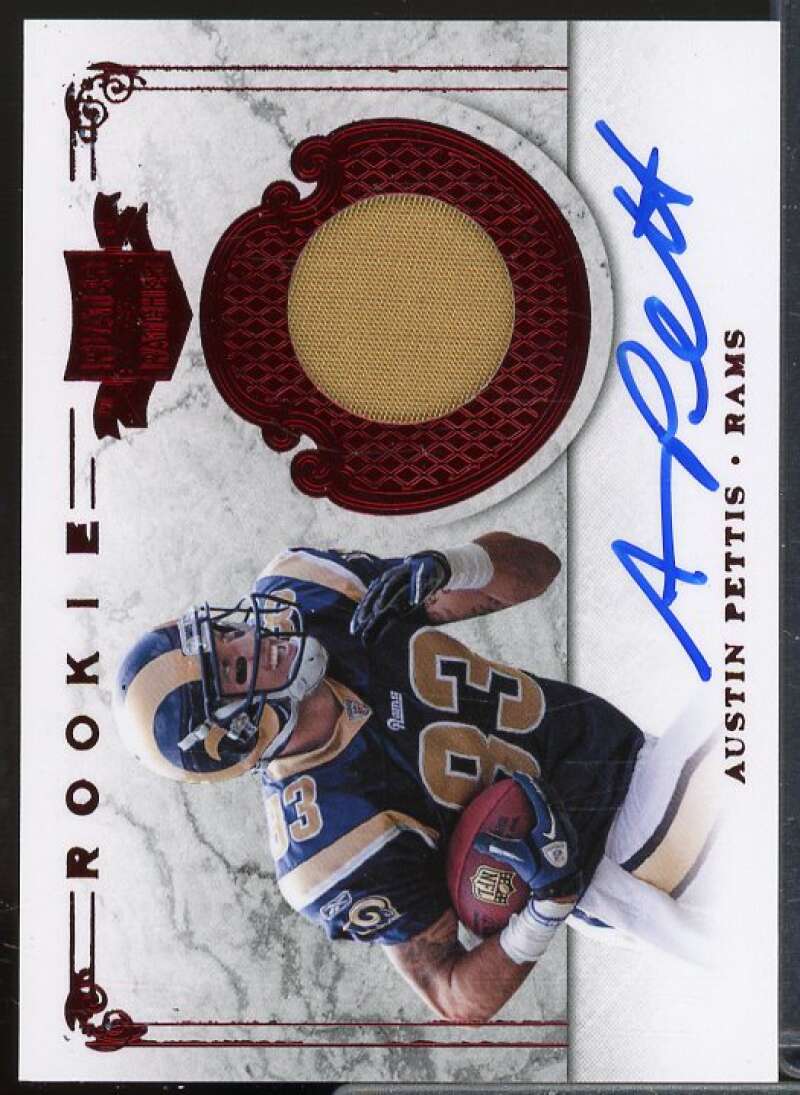 Austin Pettis JSY AU/499 Rookie Card 2011 Panini Plates and Patches #225  Image 1