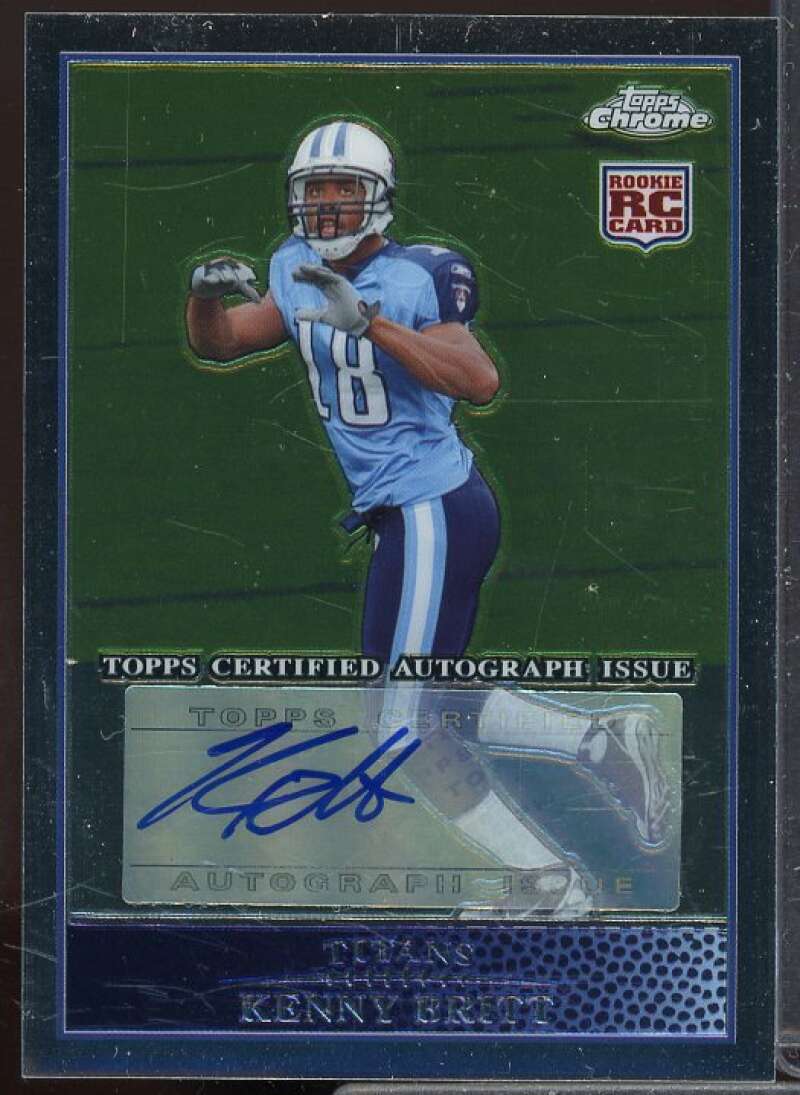 Kenny Britt C Rookie Card 2009 Topps Chrome Rookie Autographs #TC135  Image 1