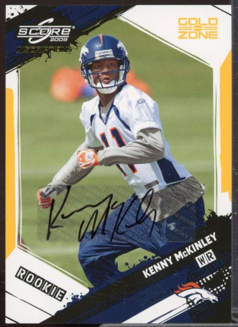 Kenny McKinley/50 Rookie Card 2009 Score Inscriptions Autographs Gold Zone #362  Image 1