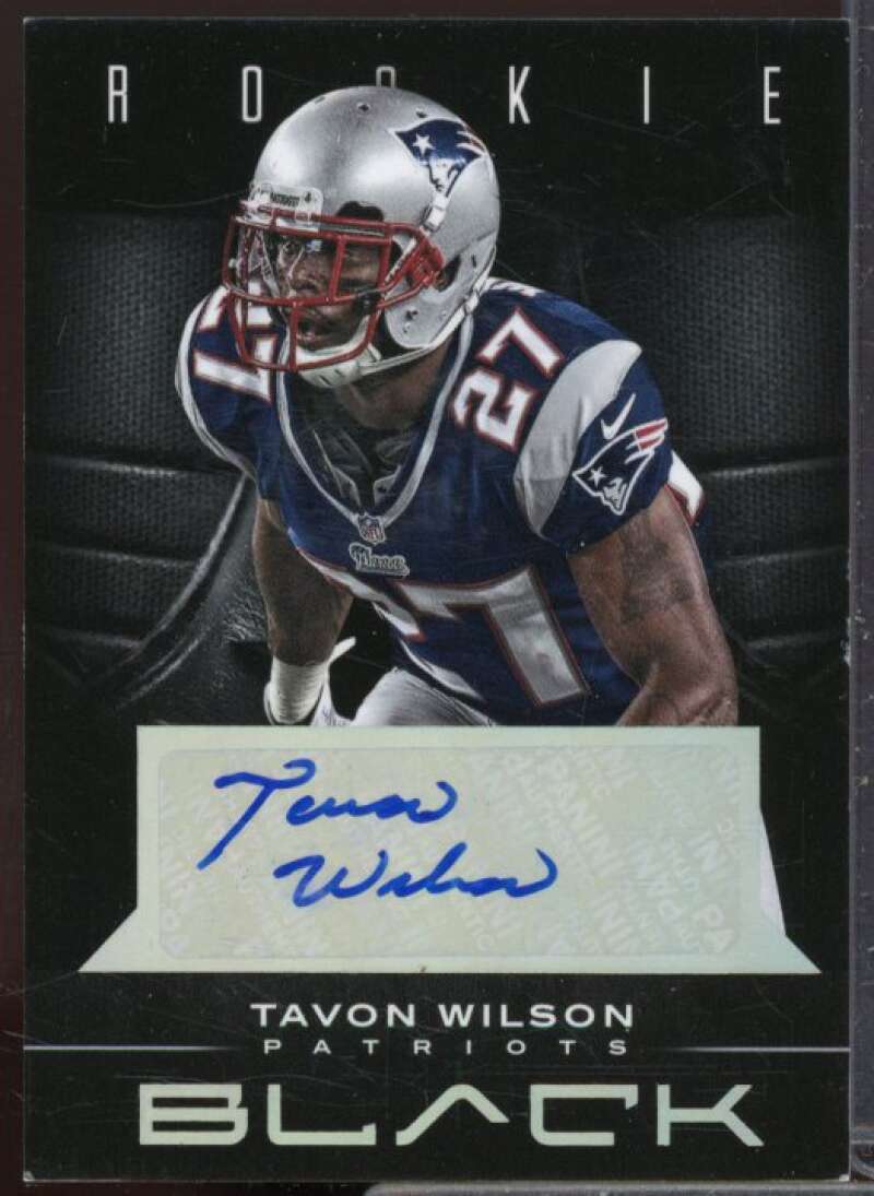 Tavon Wilson/199 Rookie Card 2012 Panini Black Rookie Signatures #189  Image 1