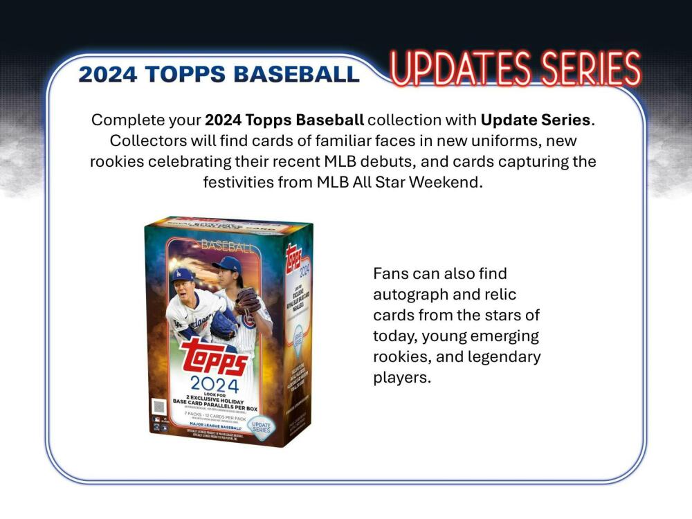 2024 Topps Update Series Baseball 7-Pack Blaster Box Image 3