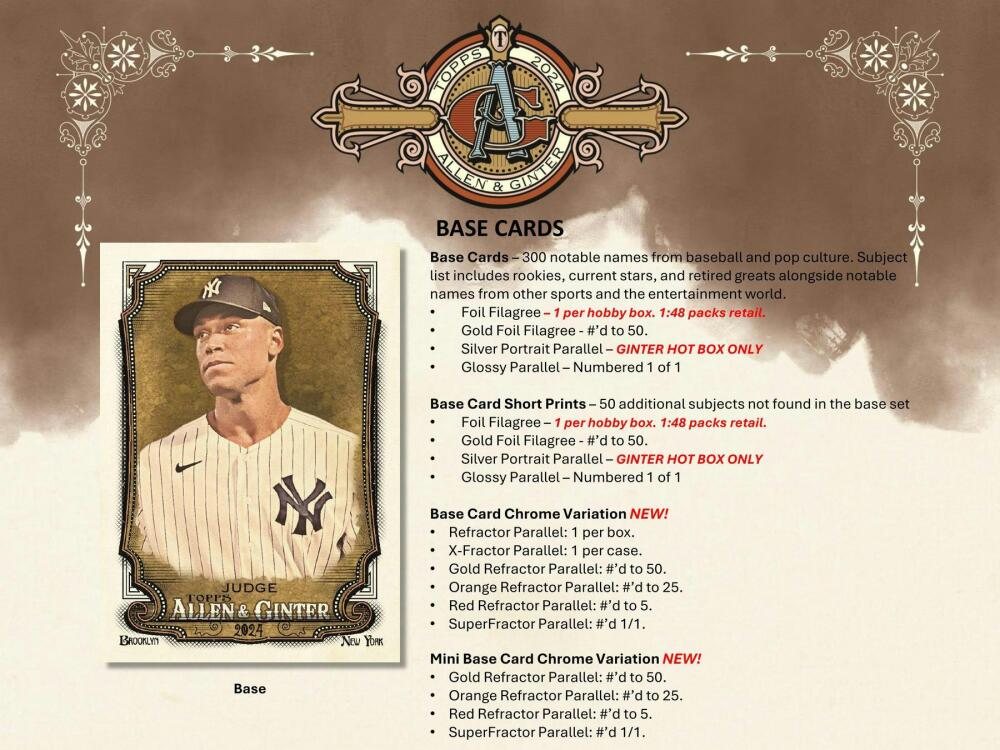 2024 Topps Allen & Ginter Baseball 8-Pack Blaster Box Image 4