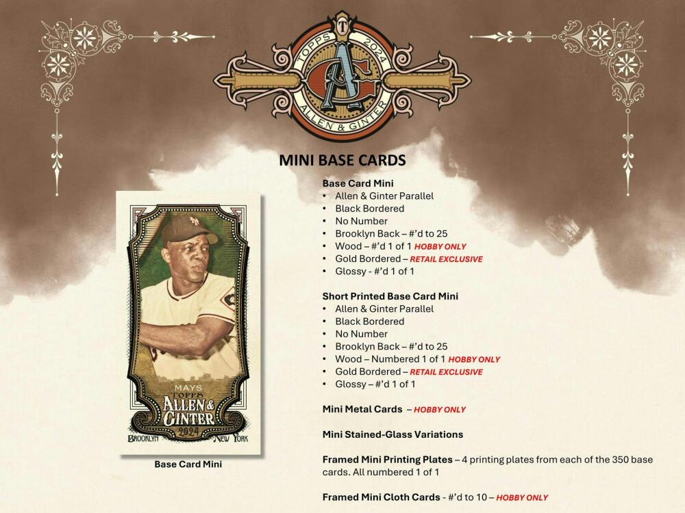 2024 Topps Allen & Ginter Baseball 8-Pack Blaster Box Image 5