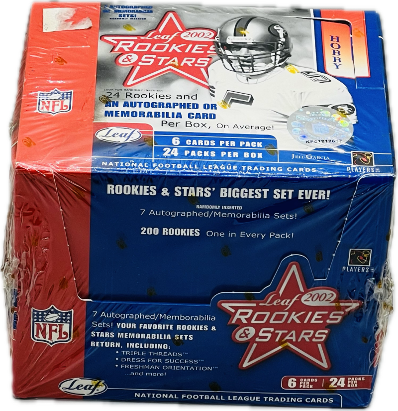 2002 Leaf Rookies & Stars Football Hobby Box Image 1