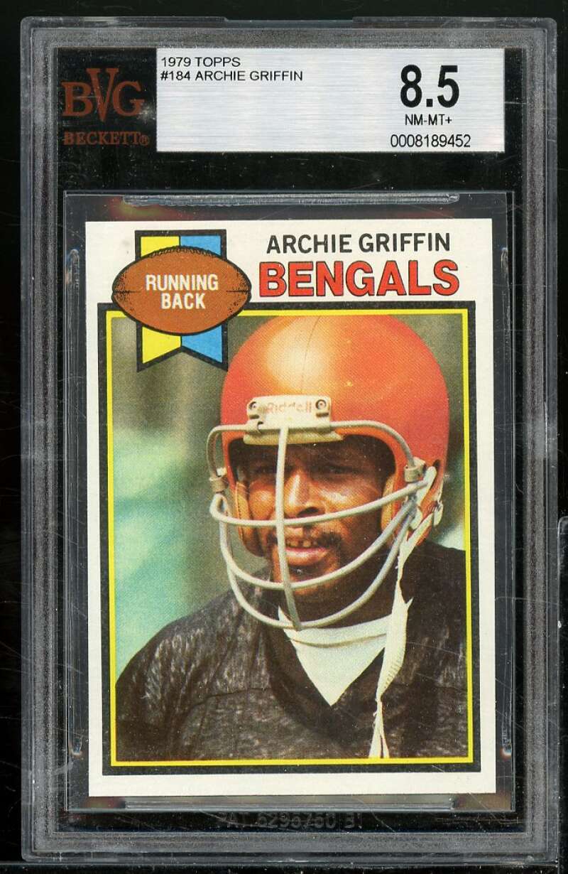 Archie Griffin Card 1979 Topps #184 BGS BVG 8.5 Image 1