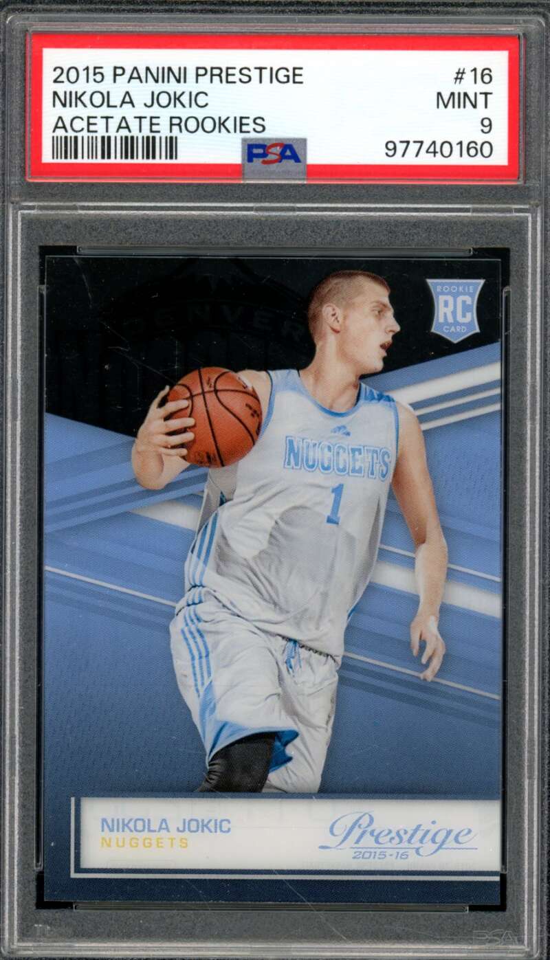 Nikola Jokic Rookie Card 2015-16 Panini Prestige #16 PSA 9 Image 1