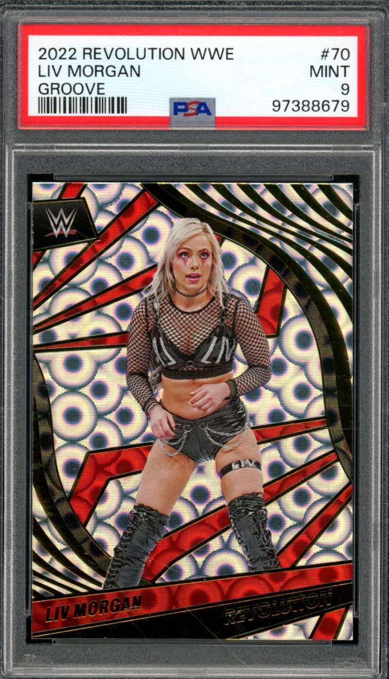 Liv Morgan Card 2022 Revolution WWE Groove (pop 1) #70 PSA 9 Image 1