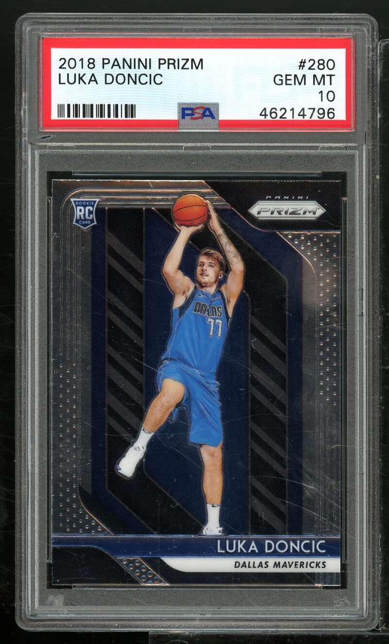 Luka Doncic Rookie Card 2018-19 Panini Prizm #280 PSA 10 Image 1