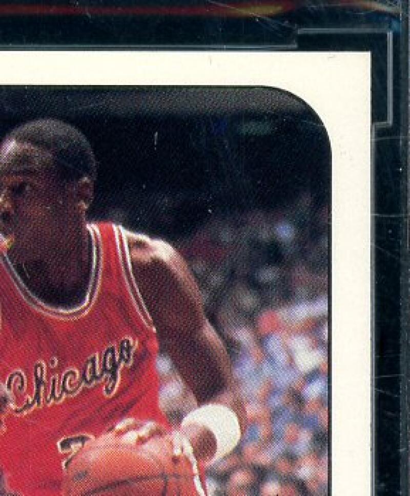 1986-87 Fleer Stickers #8 Michael Jordan Rookie Card BGS BCCG 10 Mint+ Image 4