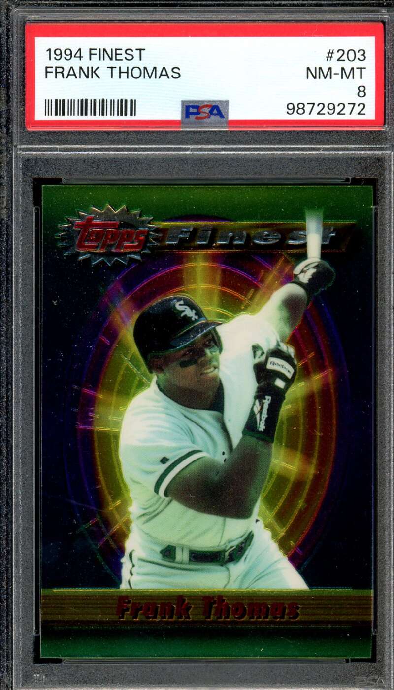 Frank Thomas Card 1994 Finest #203 PSA 8 Image 1