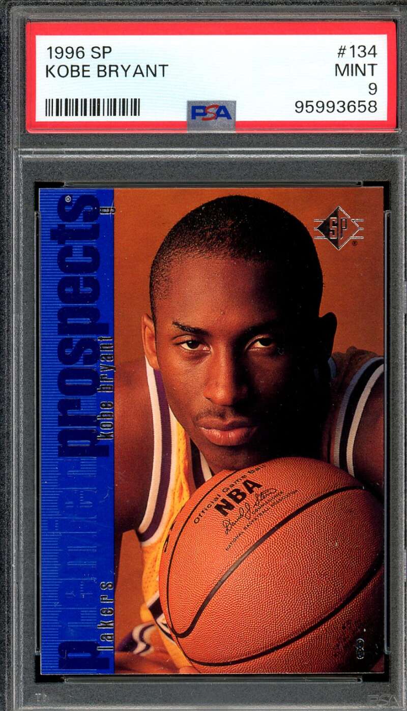 Kobe Bryant Rookie Card 1996-97 SP #134 PSA 9 Image 1