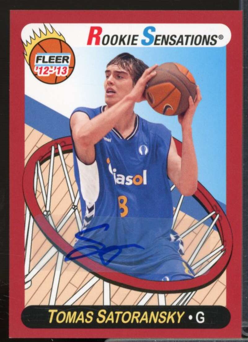 Tomas Satoransky RS B Rookie Card 2012-13 Fleer Retro Autographs #77  Image 1