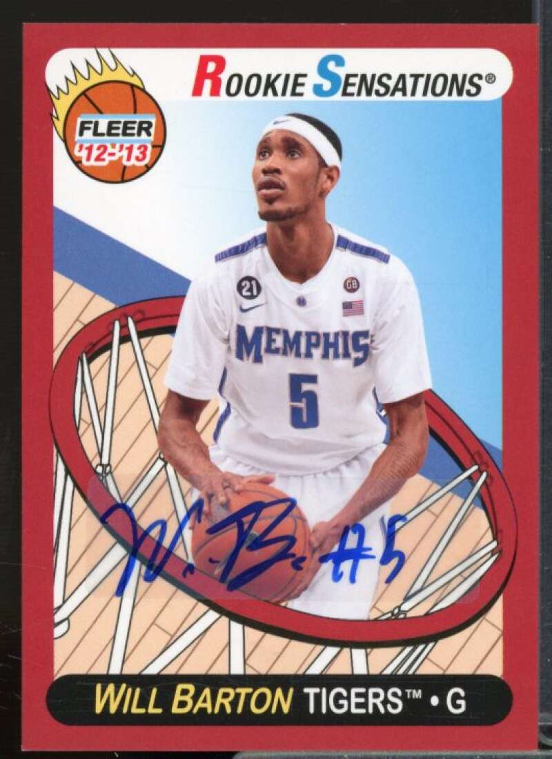 Will Barton RS B Rookie Card 2012-13 Fleer Retro Autographs #66  Image 1