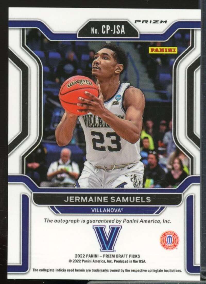 Jermaine Samuels 2022-23 Panini Prizm Draft Picks College Penmanship Green #27  Image 2