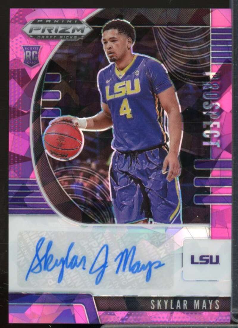 Skylar Mays 2020-21 Panini Prizm Draft Picks Prospect Autographs Pink Ice #44  Image 1