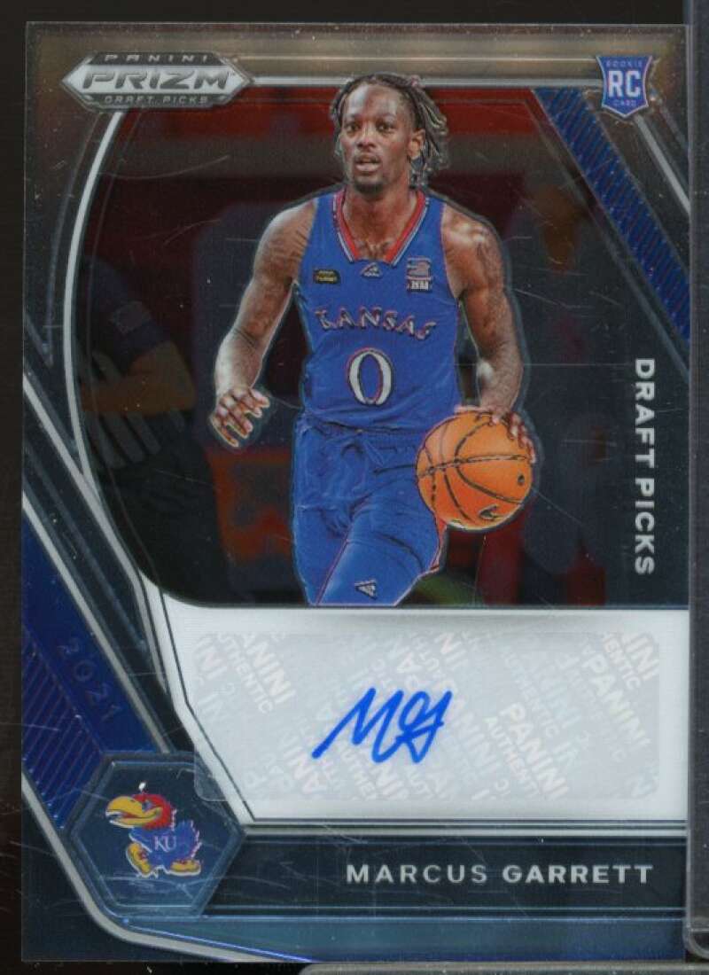 Marcus Garrett Rookie 2021-22 Panini Prizm Draft Picks Draft Pick Autographs #7  Image 1