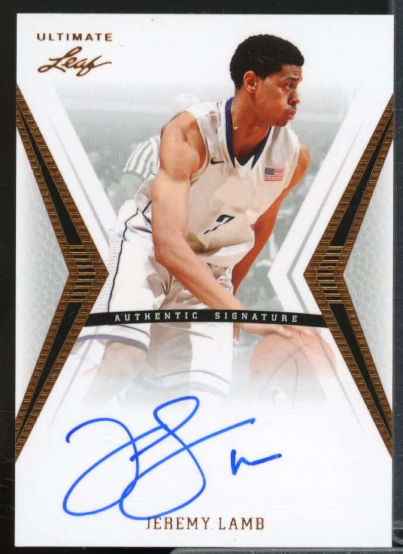 Jeremy Lamb Rookie Card 2012-13 Leaf Ultimate #JL1  Image 1