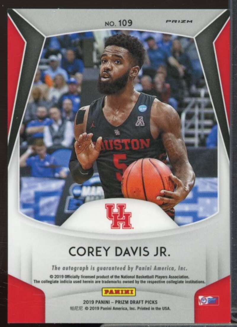 Corey Davis Jr. 2019-20 Panini Prizm Draft Picks Autographs Prizms Blue #109  Image 2