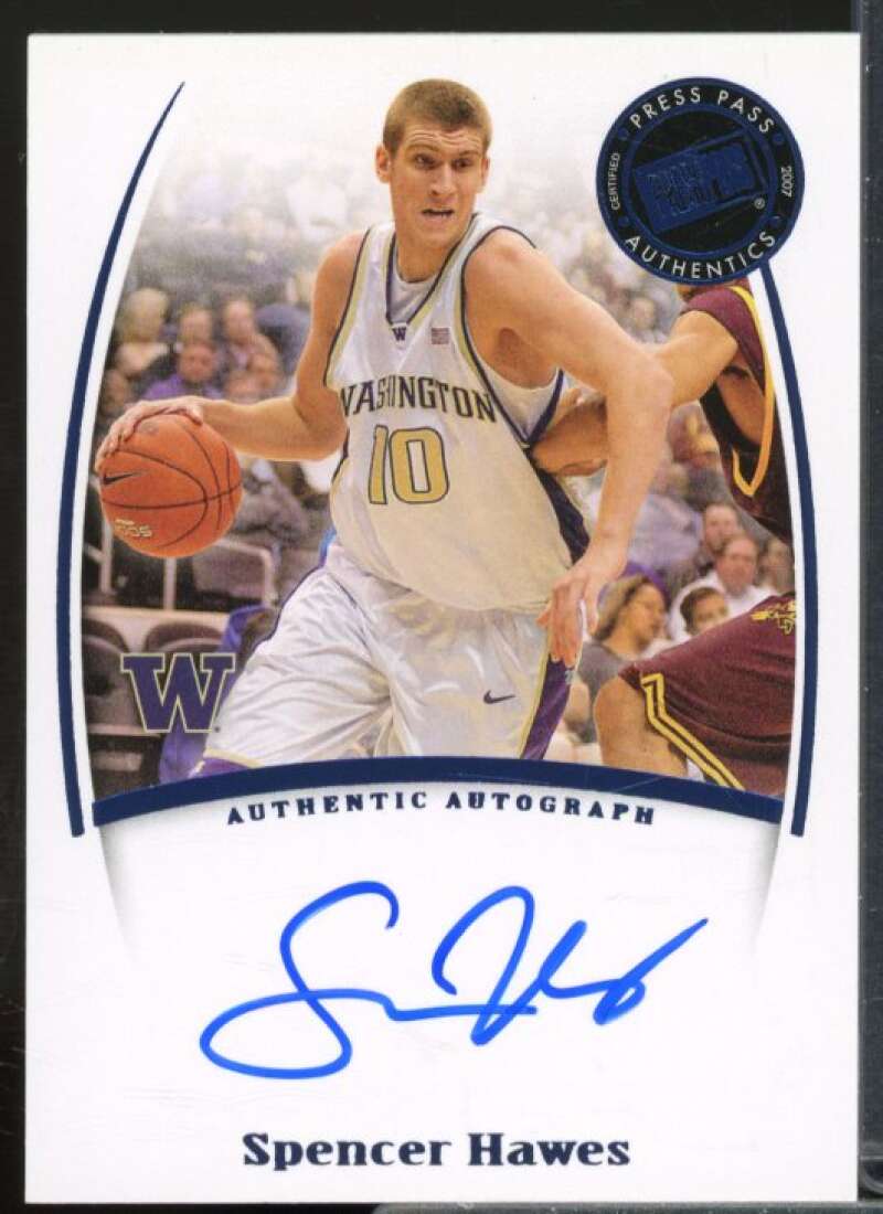 Spencer Hawes Rookie Card 2007-08 Press Pass Legends Signatures #87  Image 1