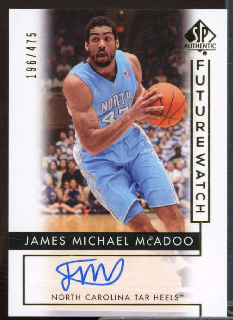 James Michael McAdoo AU/475 Rookie Card 2014-15 SP Authentic #100  Image 1