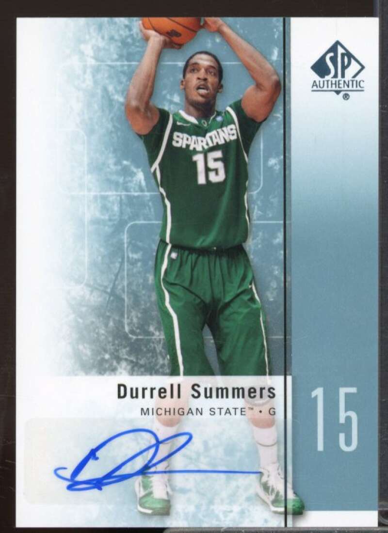 Durrell Summers Rookie Card 2011-12 SP Authentic Autographs #50  Image 1