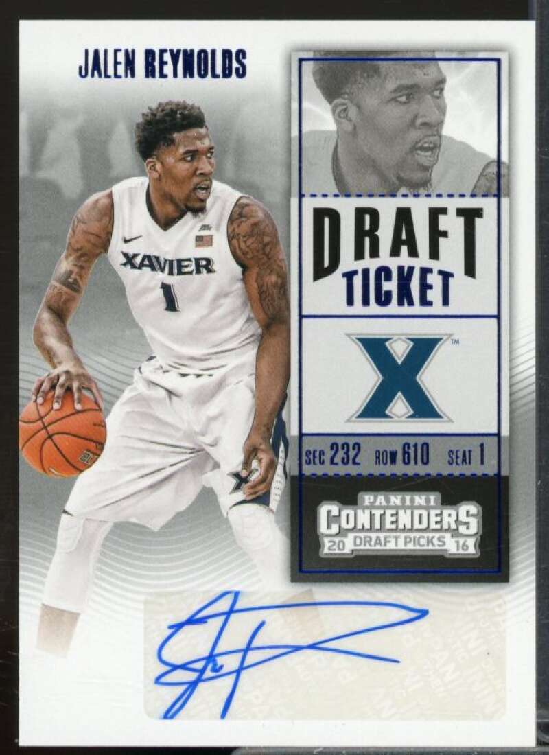 Jalen Reynolds AU 2016-17 Panini Contenders Draft Picks Draft Blue Foil #142A  Image 1