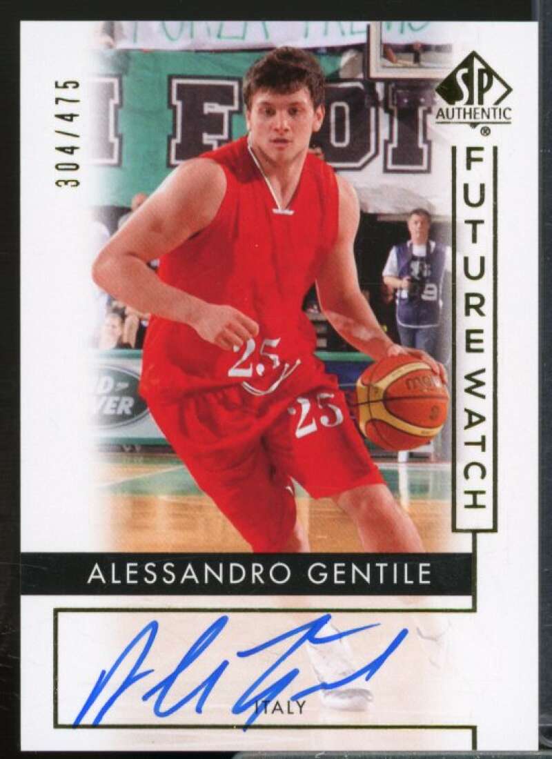 Alessandro Gentile AU/475 Rookie Card 2014-15 SP Authentic #84  Image 1