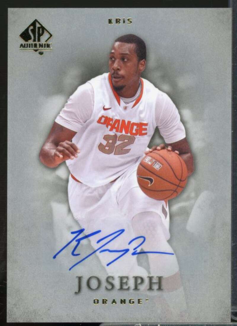 Kris Joseph E Rookie Card 2012-13 SP Authentic Autographs #40  Image 1