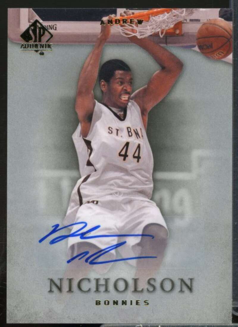 Andrew Nicholson C Rookie Card 2012-13 SP Authentic Autographs #26  Image 1