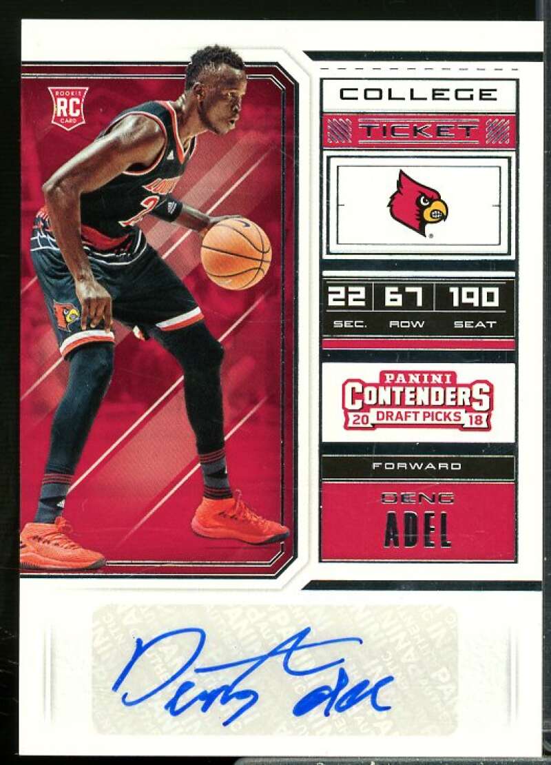 Deng Adel AU Rookie Card 2018-19 Panini Contenders Draft Picks #108  Image 1