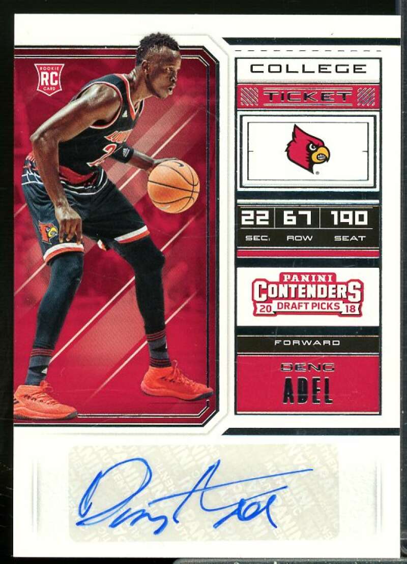 Deng Adel AU Rookie Card 2018-19 Panini Contenders Draft Picks #108  Image 1