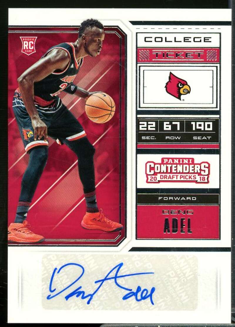 Deng Adel AU Rookie Card 2018-19 Panini Contenders Draft Picks #108  Image 1