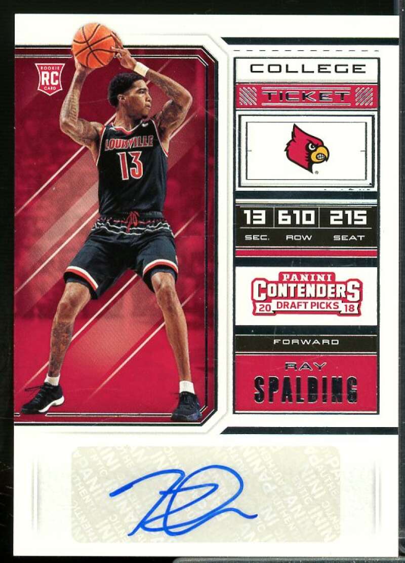 Ray Spalding AU Rookie Card 2018-19 Panini Contenders Draft Picks #113  Image 1