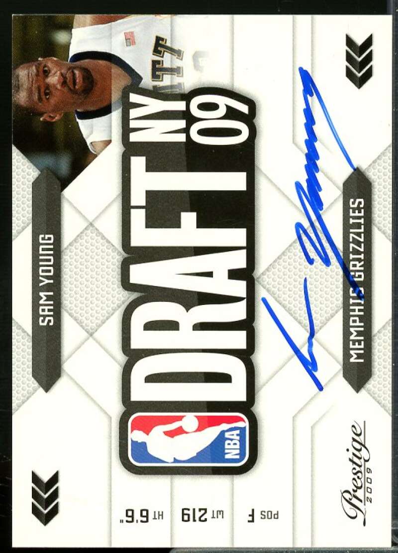 Sam Young Rookie Card 2009-10 Prestige NBA Draft Class Autographs #31  Image 1