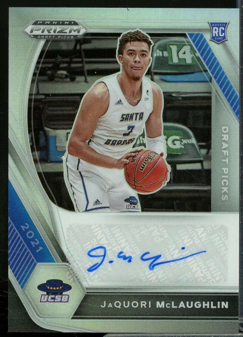 JaQuori McLaughlin 2021-22 Panini Prizm Draft Picks Autograph Prizms Silver #24  Image 1