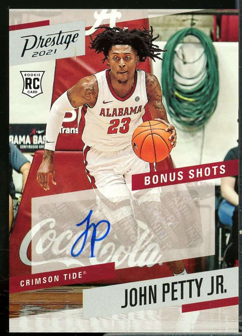 John Petty Jr. 2021-22 Chronicles Draft Picks Prestige Bonus Shot Signature #22  Image 1