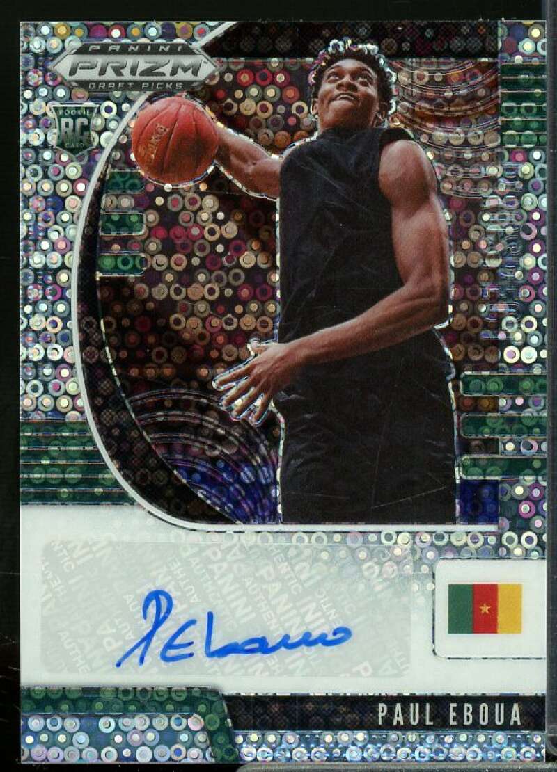 Paul Eboua 2020-21 Panini Prizm Draft Picks Prospect Autographs Fast Break #53  Image 1