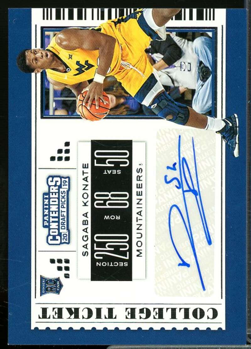 Sagaba Konate AU Rookie Card 2019-20 Panini Contenders Draft Picks #100  Image 1