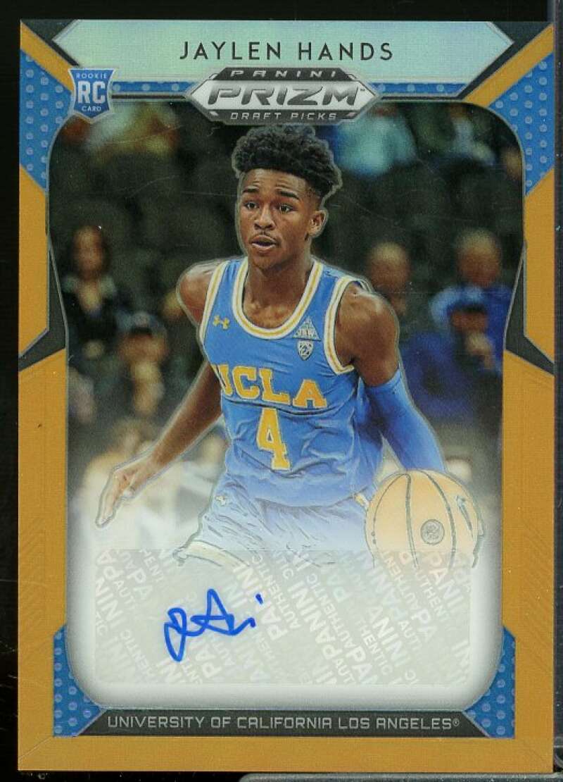 Jaylen Hands/125 2019-20 Panini Prizm Draft Autographs Prizms Neon Orange #56  Image 1