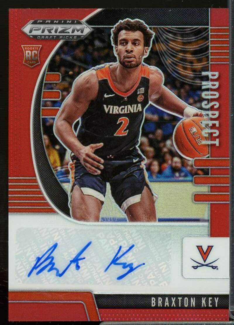 Braxton Key Rookie 2020-21 Panini Prizm Draft Picks Prospect Autographs Red #86  Image 1