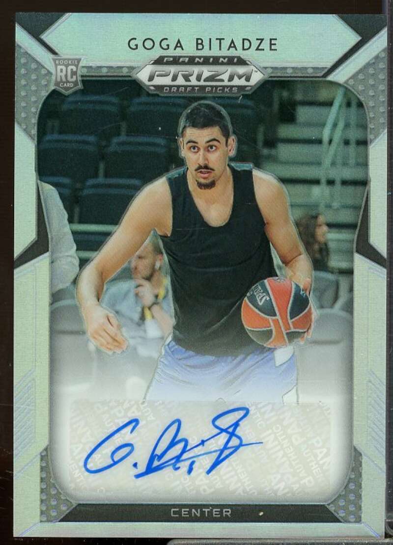 Goga Bitadze Card 2019-20 Panini Prizm Draft Picks Autographs Prizms Silver #18  Image 1