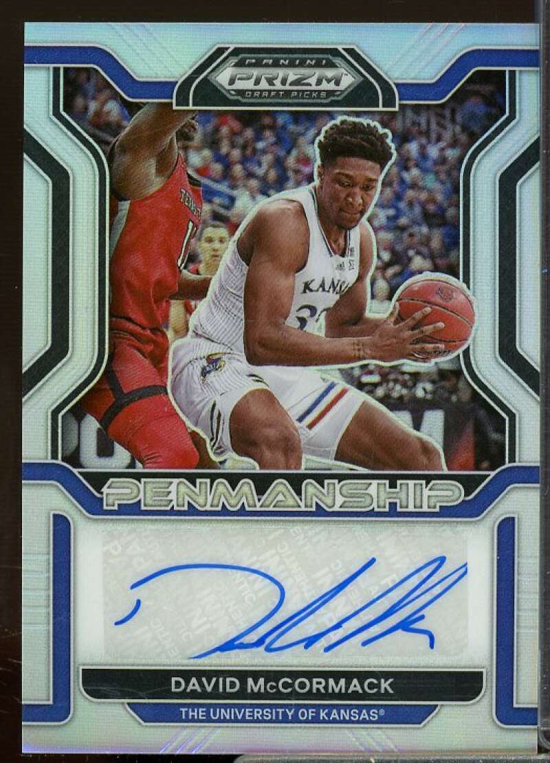 David McCormack 2022-23 Panini Prizm Draft Picks Penmanship Prizms Silver #23  Image 1