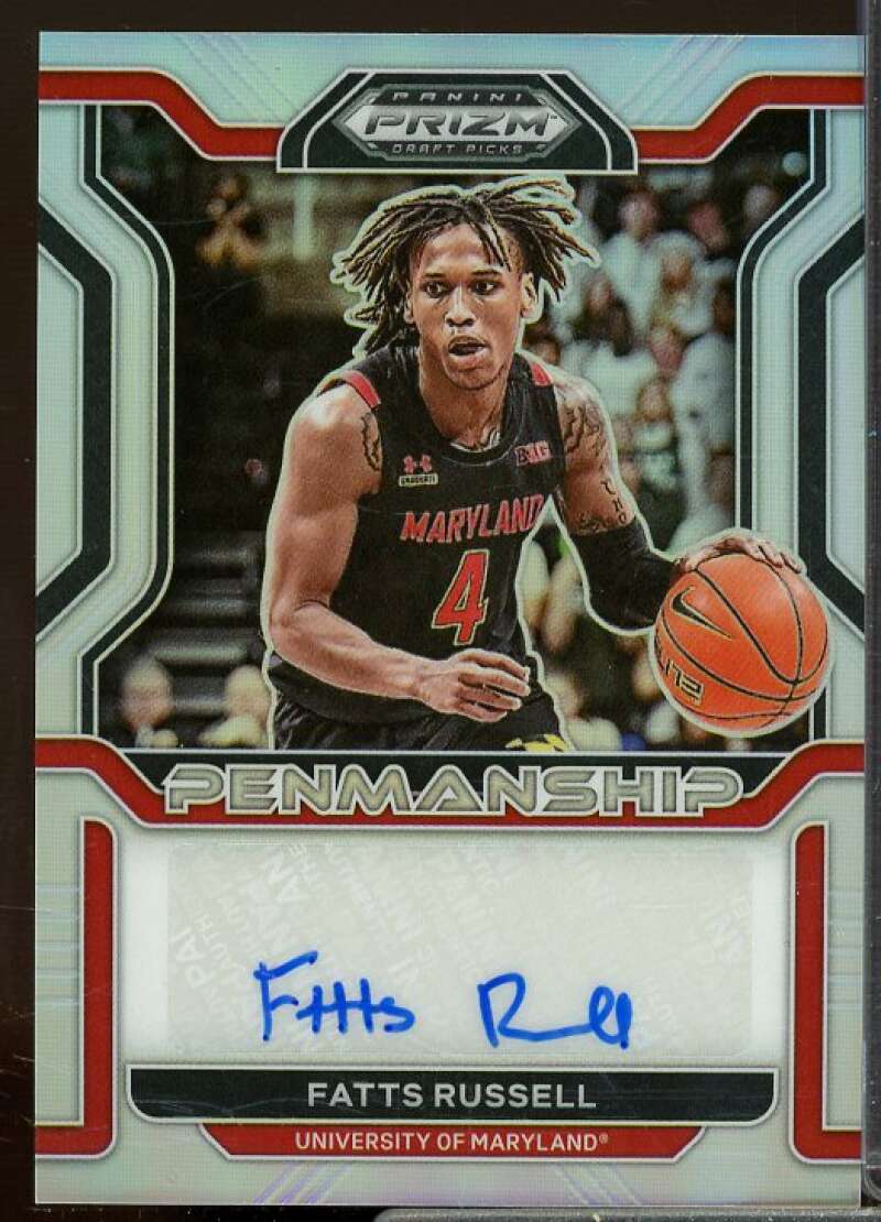 Fatts Russell 2022-23 Panini Prizm Draft College Penmanship Prizms Silver #22  Image 1