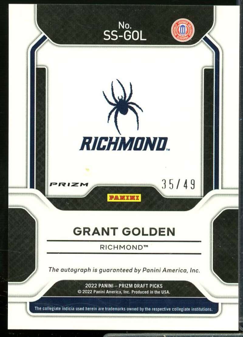 Grant Golden 2022-23 Panini Prizm Draft Sensational Signature Orange Pulsar #23  Image 2