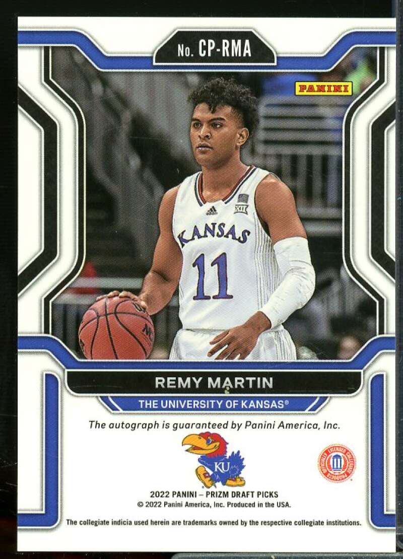 Remy Martin Rookie Card 2022-23 Panini Prizm Draft Picks College Penmanship #8  Image 2