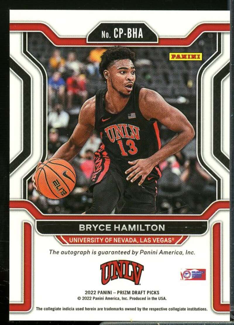 Bryce Hamilton Card 2022-23 Panini Prizm Draft Picks College Penmanship #17  Image 2