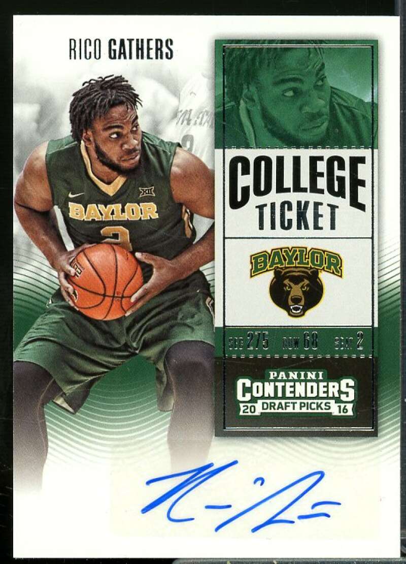 Rico Gathers AU Rookie Card 2016-17 Panini Contenders Draft Picks #164  Image 1