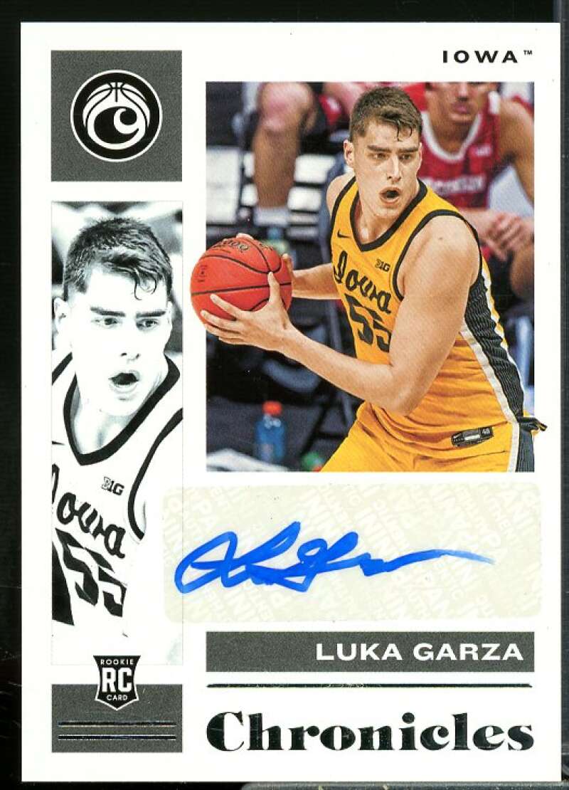 Luka Garza 2021-22 Panini Chronicles Draft Picks Chronicle Rookie Signature #29  Image 1